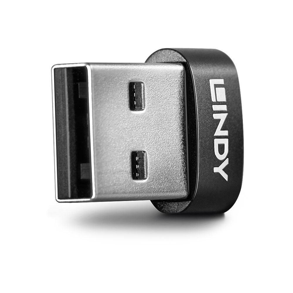 Adaptor Lindy LY-41884, USB 2.0 Type A to Type C, negru [2]