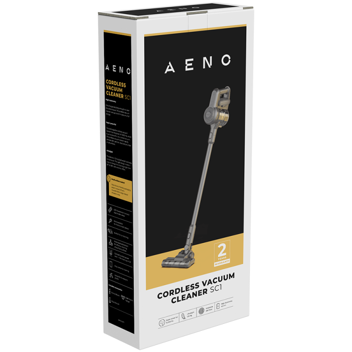 AENO Cordless vacuum cleaner SC1: electric turbo brush, LED lighted brush, resizable and easy to maneuver, 120W [5]