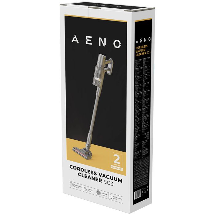 AENO Cordless vacuum cleaner SC3: electric turbo brush, LED lighted brush, resizable and easy to maneuver, 250W [4]