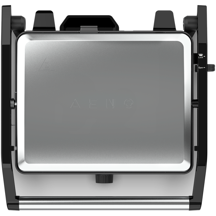 AENO Electric Grill EG2: 2000W, Temperature regulation, Max opening angle -180°, Plate size 290*234mm [4]