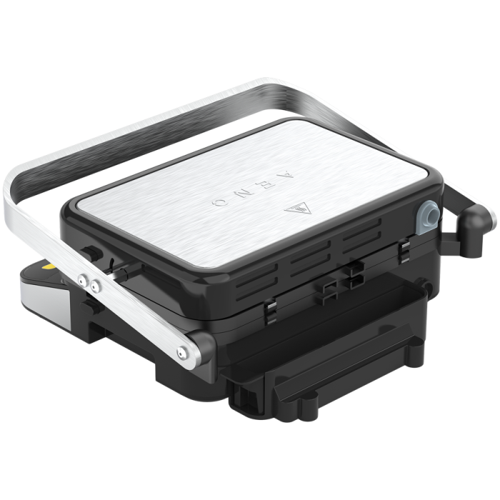 AENO ''Electric Grill EG5: 2000W, 2 heating modes - Lower Grill, Both Grills, 6 preset programs, Defrost, Max opening angle -180°, Temperature regulation, Timer, Removable double-sided plates, Plate s [7]