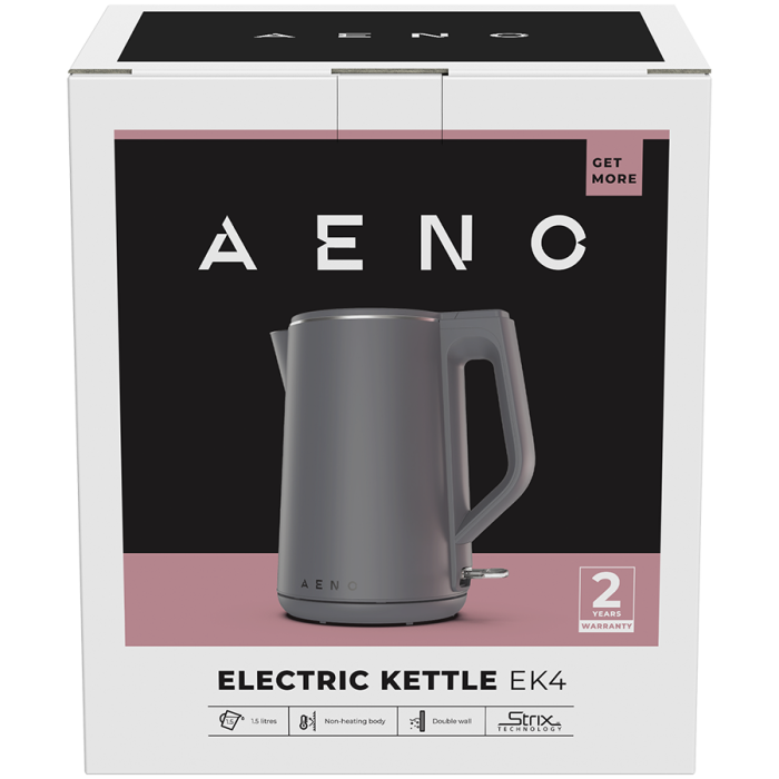 AENO Electric Kettle EK4: 1850-2200W, 1.5L, Strix, Double-walls, Non-heating body, Auto Power Off, Dry tank Protection [4]