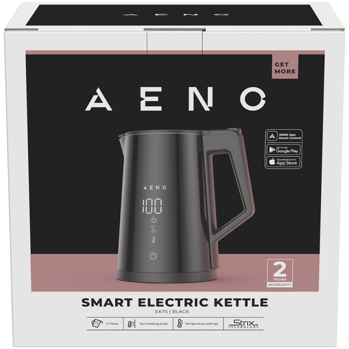 AENO Electric Kettle EK7S Smart: 1850-2200W, 1.7L, Strix, Double-walls, Temperature Control, Keep warm Function, Control via Wi-Fi, LED-display, Non-heating body, Auto Power Off, Dry tank Protection [3]