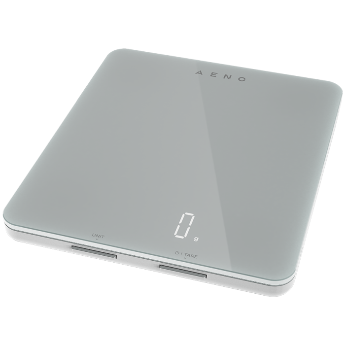 AENO Kitchen Scale KS1S Smart, Max load - 8 kg, Bluetooth, 10,000+ products & meals, 25 indicators analysis, Coffee mode, 6 unit conversion: kg, g, lb, fl, oz, ml, Material - glass [2]