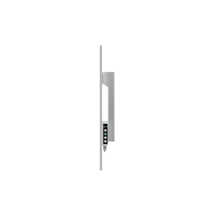 AENO Premium Eco Smart Quadro Wall Heater, 500W, 50x50 cm., Tempered glass, Infrared+convection heating type, LED display Plug type: Europe (E/F type), WHITE, Made in Poland [2]
