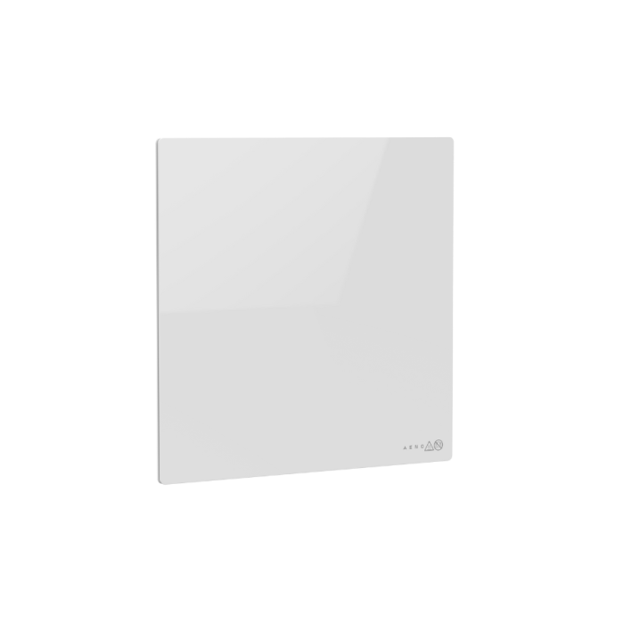 AENO Premium Eco Smart Quadro Wall Heater, 500W, 50x50 cm., Tempered glass, Infrared+convection heating type, LED display Plug type: Europe (E/F type), WHITE, Made in Poland [3]