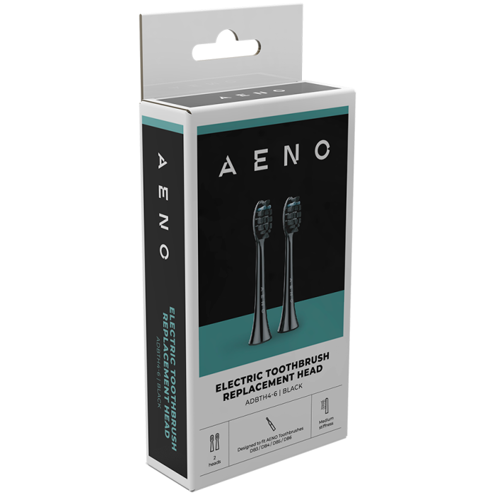 AENO Replacement toothbrush heads, Black, Dupont bristles, 2pcs in set (for ADB0004/ADB0006 and ADB0003/ADB0005) [4]