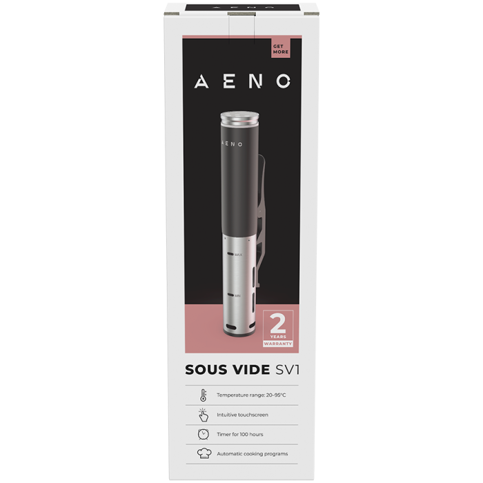 AENO Sous Vide SV1: 1200W, 4 Automatic programs, Temperature adjustment, Timer, Touch screen, LCD-display, IPX7 Water Proof [4]