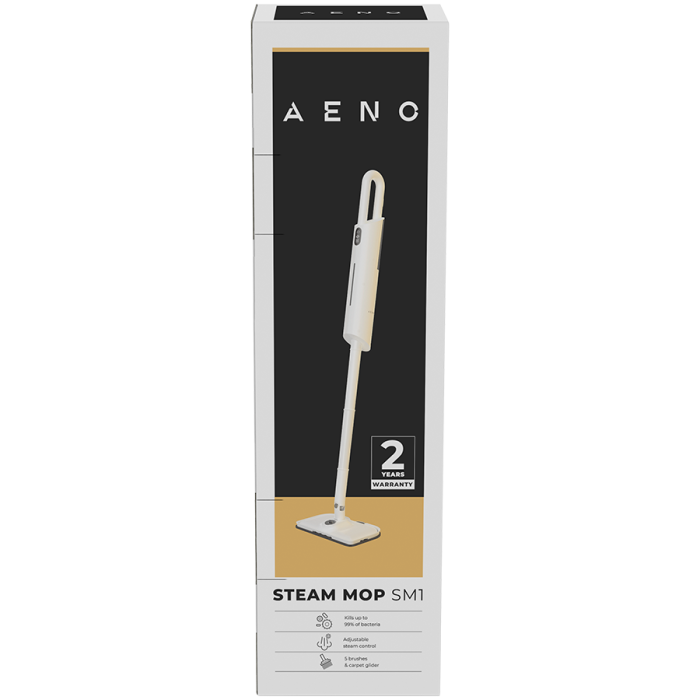 AENO Steam Mop SM1: built-in water filter, aroma oil tank, 1200W, 110°C, Tank Volume 380 ml, Screen Touch Switch [4]