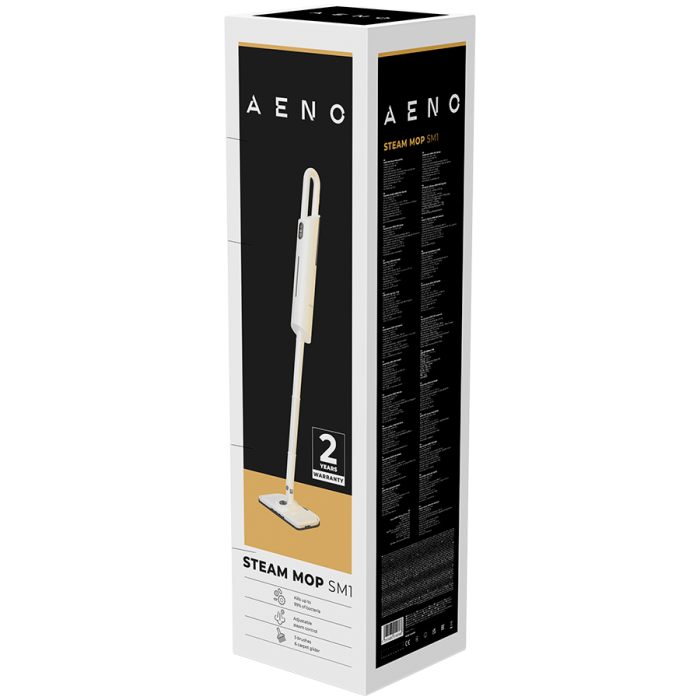 AENO Steam Mop SM1: built-in water filter, aroma oil tank, 1200W, 110°C, Tank Volume 380 ml, Screen Touch Switch [5]