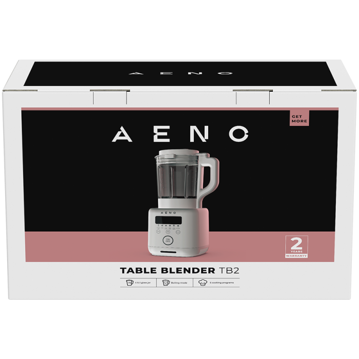 AENO Table Blender-Soupmaker TB2: 800W, 35000 rpm, boiling mode, high borosilicate glass cup, 1.75L, 6 automatic programs, preset time, LED-display [2]