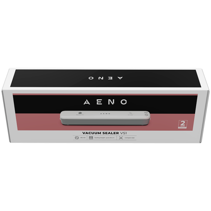 AENO Vacuum sealer VS1: 85W, 65kPa, 2 modes: Vac+Seal, Seal, Compact size, Max Pocket Width 30 cm [6]