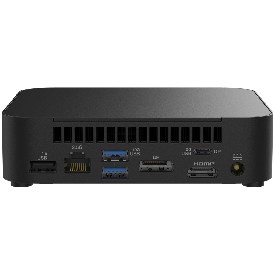 ASUS NUC 14 Essential/RNUC14MNK3500002/N355 Processor/1xDDR5-4800 SO-DIMM/5xUSB Type-A/2xUSB Type-C/3.5mm jack/ M.2 22x80 NVMe and SATA SSD/2,5Gbe LAN/1xHDMI/ 1x DP/no Storage/no RAM/WiFI6E AX211/no O [2]