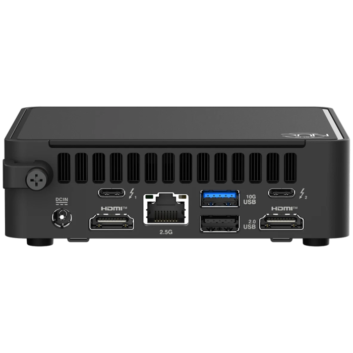 ASUS NUC 15 PRO/RNUC15CRKU500002/Ultra 5 225H 28W/Intel Arc graphics/no RAM/no Storage/Intel Wi-Fi 7 BE201/USB Total - 7/4 USB Type-A/3 USB Type-C (1x USB3.2 + 2x TB4)/2x HDMI 2.1/Support Displays - 4 [4]