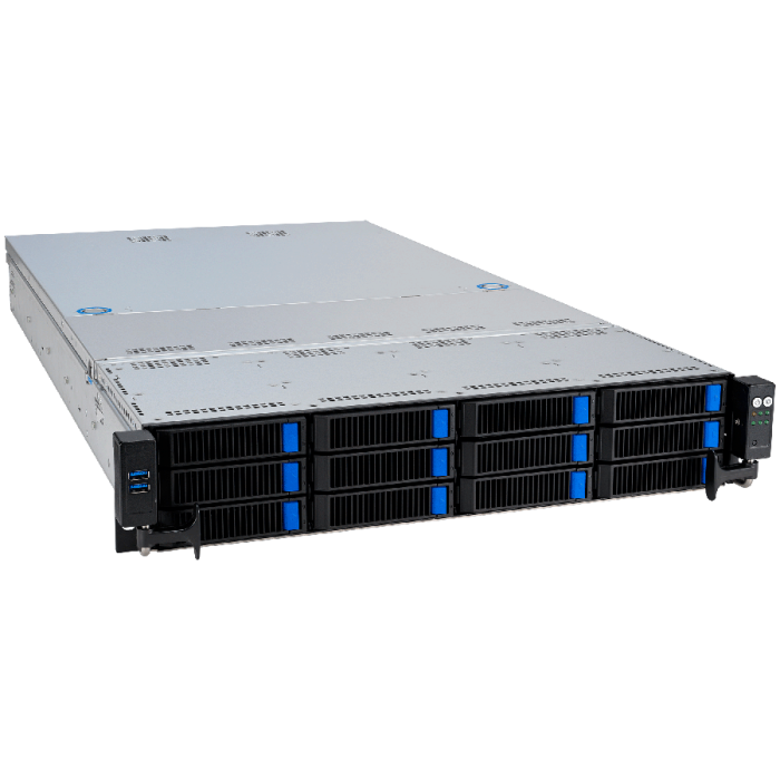 Asus RS521A-E12-RS12U AMD EPYC 9005 single-processor 2U server supports up to 24 DIMM, 12 NVMe, 5xPCIe 5.0 slots, 2xM.2, OCP 3.0, 2xdual-slot GPUs, and ASUS ASMB11-iKVM [3]