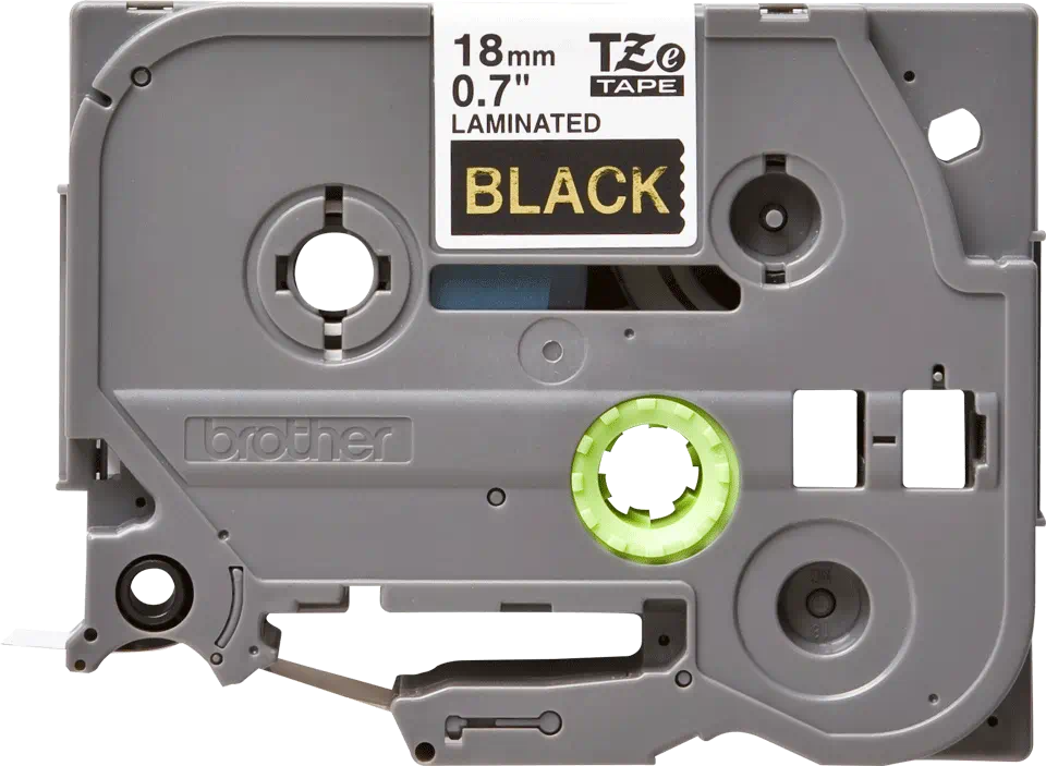 Etichete Brother TZE344 18mm GOLD ON BLACK [3]