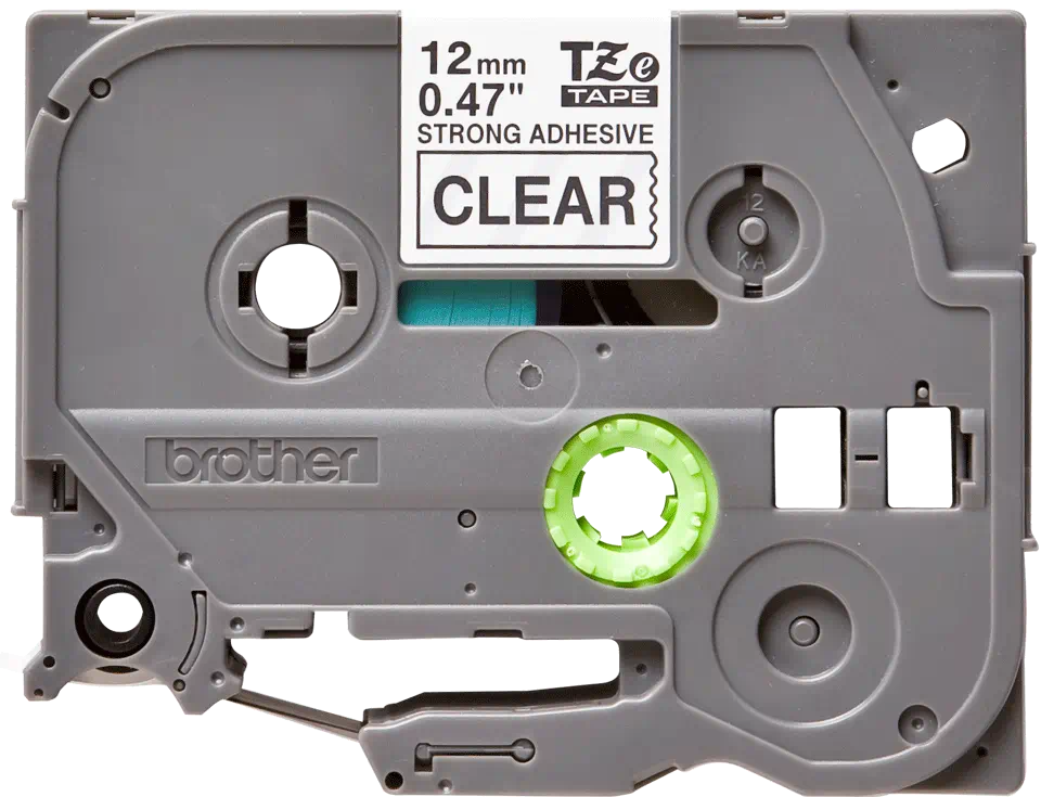 Banda laminata/puternic adeziva 12mm/8m negru/transparent TZE-S131 [3]