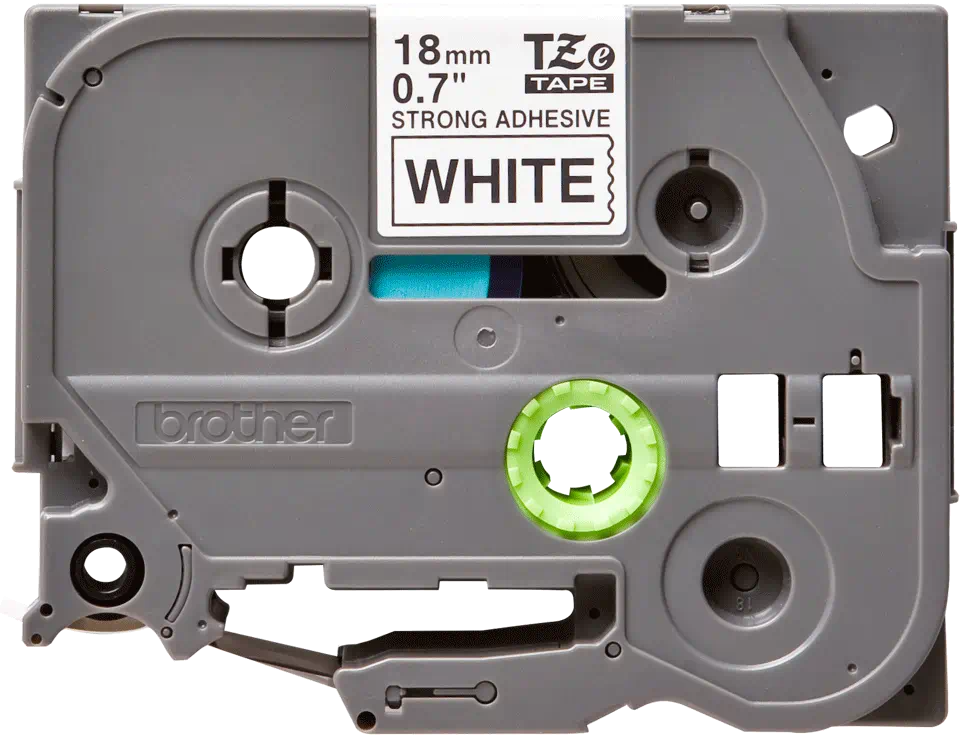 Brother TZES241 18mm BLACK  ON WHITE ADHESIVE TAPE [3]