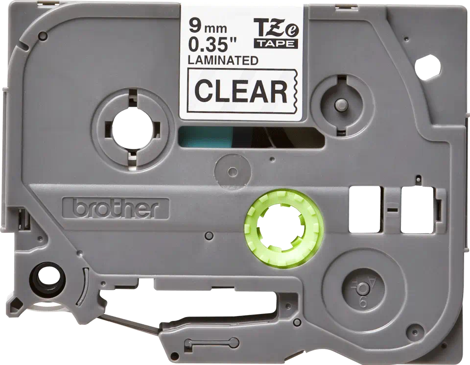 Banda Etichete Brother TZe121, Laminată, Negru pe Alb, 9mm/8m [3]