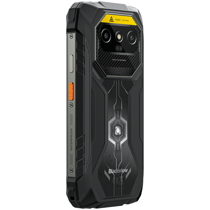 Blackview ROCK 1 Pro LTE 6.56-inch HD+ 1612x720 90Hz 8+256GB MT Helio G81 Octa-Core 2.0GHz 13MP Front 16+20MP Rear BARCODE SCANER NFC MIL-STD-810H 15000mAh Fingerprint Android 16 Black [9]