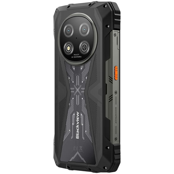 Blackview ROCK 2 5G 6.67-inch HD+ 1640x720 120Hz 12+256GB Unosoc T8100 Octa-Core 2.2GHz 13MP Front 16MP Rear NFC FG MIL-STD-810H 15000mAh Fingerprint Android 16 Black [6]