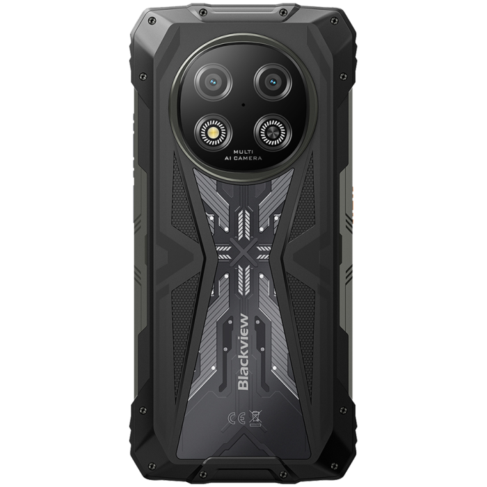 Blackview ROCK 2 5G 6.67-inch HD+ 1640x720 120Hz 12+256GB Unosoc T8100 Octa-Core 2.2GHz 13MP Front 16MP Rear NFC FG MIL-STD-810H 15000mAh Fingerprint Android 16 Black [5]