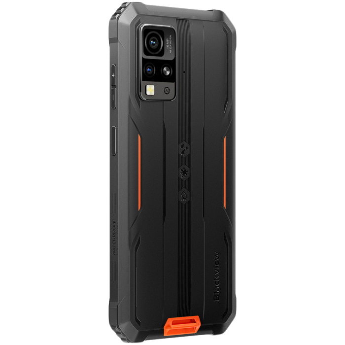 Blackview Rugged BV4800SE LTE 6.56" HD+IPS 720x1612 90Hz 4Gb+64Gb UMS9320E Octa-Core 1.8GHz CAM Front 8MP Rear 16MP+2MP NFC 5100mAh NO Charger Android 15 Orange [6]