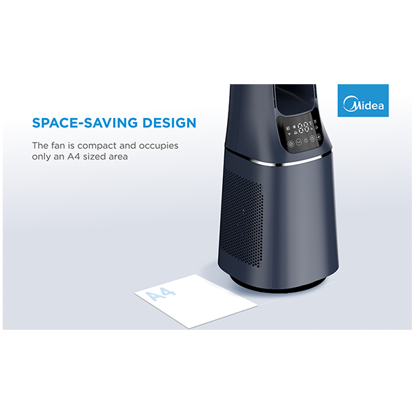 Bladeless Fan & air purifier, Smart WiFi, digital with IOT and remote, H13 HEPA filter, 10 speeds, wide oscillation, ION mode, up to 48 m2, timer, INTELLIGENT WIND, sleep mode, Led display [3]