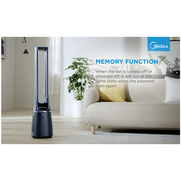 Bladeless Fan & air purifier, Smart WiFi, digital with IOT and remote, H13 HEPA filter, 10 speeds, wide oscillation, ION mode, up to 48 m2, timer, INTELLIGENT WIND, sleep mode, Led display [12]