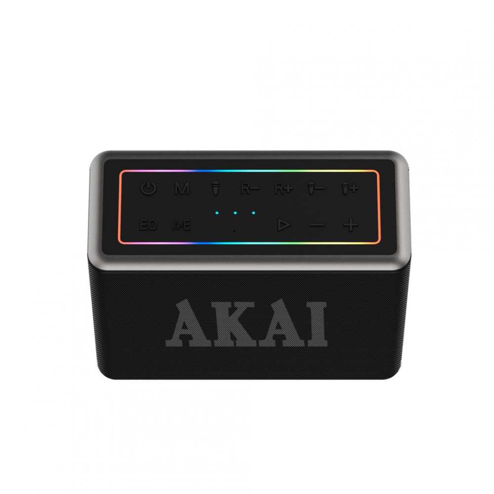 Boxa portabila Akai cu 2 micfrofoane wireless IPX6-80W [3]