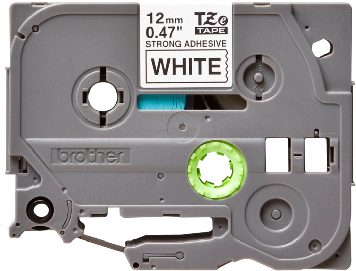 Casetă cu bandă de etichete originală Brother TZe-S231 – negru pe alb, lățime de 12 mm [2]