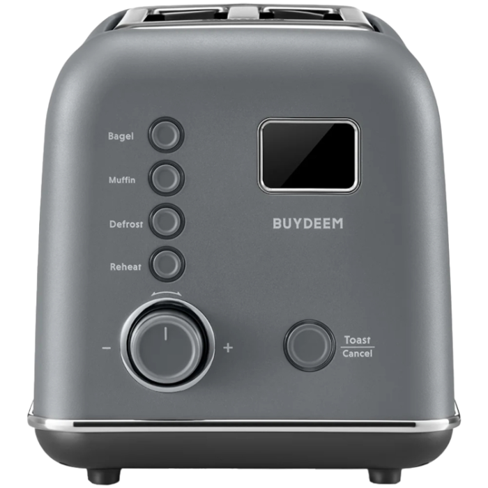 BUYDEEM 2 Slice Automatic Metal Toaster, model DT730E, color Ink Grey, EU [2]