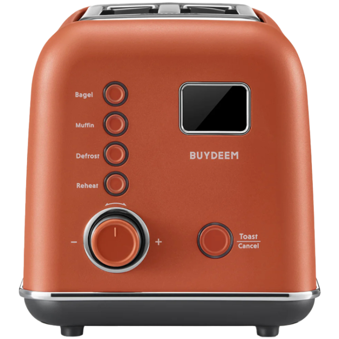 BUYDEEM 2 Slice Automatic Metal Toaster, model DT730E, color Koi Red, EU [2]