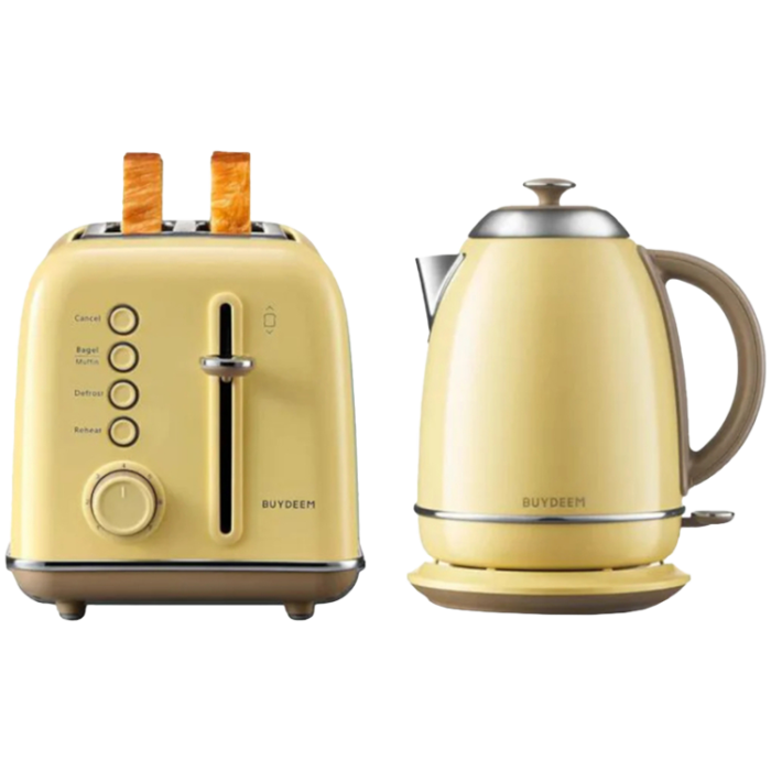 BUYDEEM 2 Slice Toaster, model DT620E, color Mellow Yellow, EU [5]
