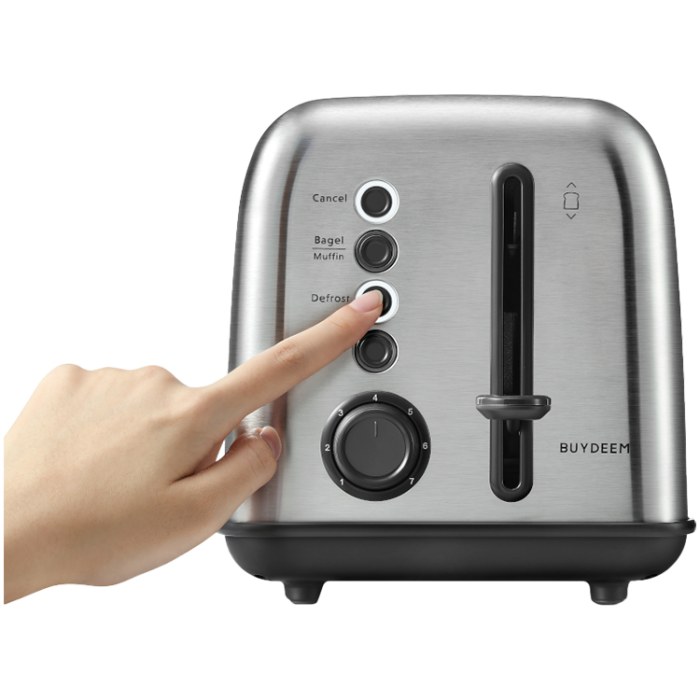 BUYDEEM 2 Slice Toaster, model DT620E, color Stainless Steel, EU [7]