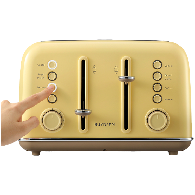 BUYDEEM 4 Slice Toaster, model DT640E, color Mellow Yellow, EU [4]