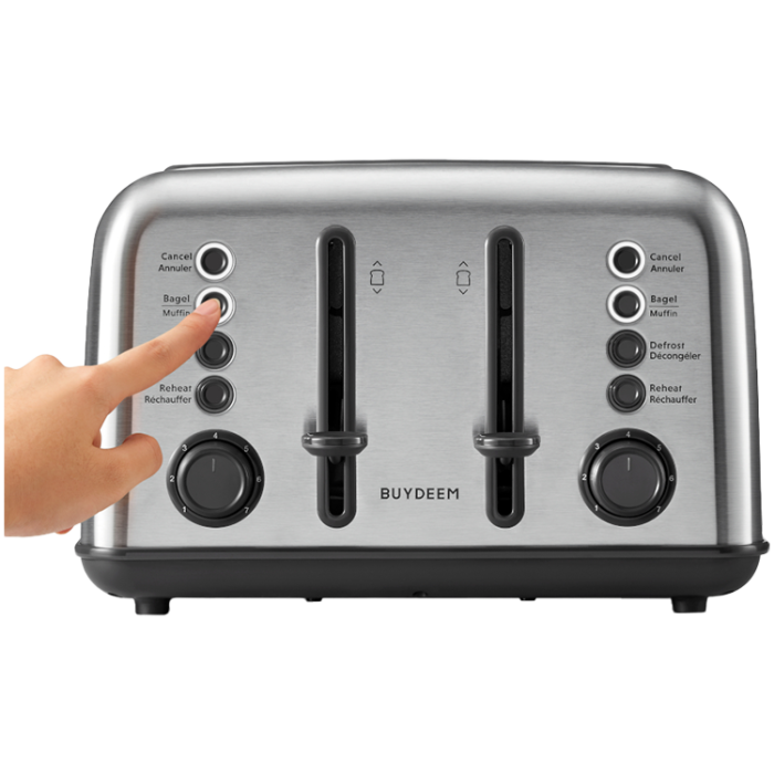 BUYDEEM 4 Slice Toaster, model DT640E, color Stainless Stell, EU [3]