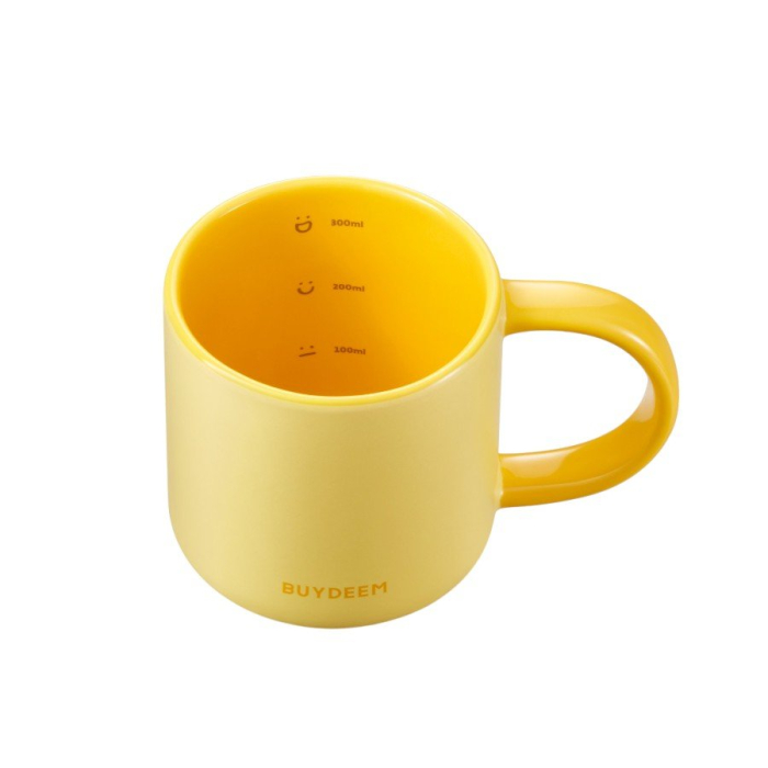 BUYDEEM Ceramic Mug 300 ml, model CD1018, color Mellow Yellow [2]