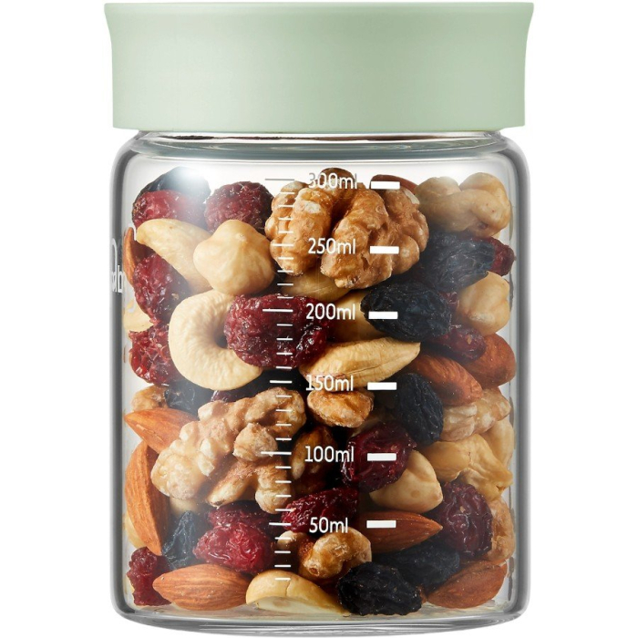 BUYDEEM Glass storage box 300ml x2, model CS1002, color Cozy Greenish [2]