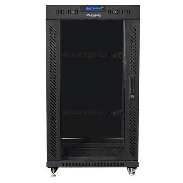 Cabinet Rack NATEC LANBERG V2, 19 inch, 22U, 600x600 mm, Free-Standing, Negru [2]