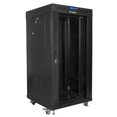 Cabinet Rack NATEC LANBERG V2, 19 inch, 22U, 600x600 mm, Free-Standing, Negru [3]