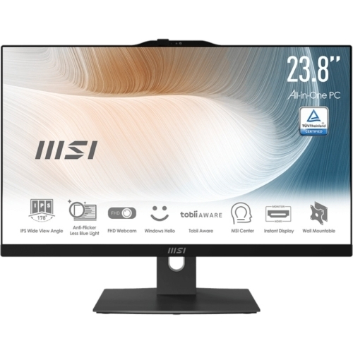 Calculator MSI Modern AM242P 12M-808XEU AIO, Intel Core i5-1235U, 23.8 inch, RAM 8 GB, SSD 1 TB, Intel Iris Xe Graphics, No OS, Black [1]