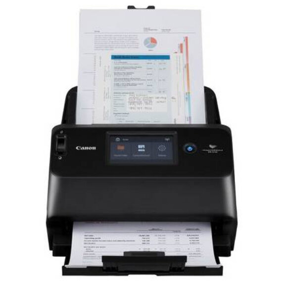 Scanner Canon DR-S130, dimensiune A4, tip sheetfed, viteza scanare: 30ppm alb-negru si color, duplex, rezolutie optica 600dpi, ADF 60 coli, senzor CIS, software: ISIS / TWAIN Driver (Windows 8.1 / 10. Windows Server 2012 R2 /2016 / 2019) CaptureOnTouch Pro, CaptureOnTouch JobTool, Wireless [1]