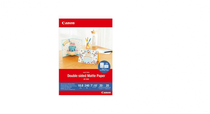 Hartie foto Canon MP-101D, dimensiune 18X25 cm, 20 coli, mata, greutate 240g/m2. [1]
