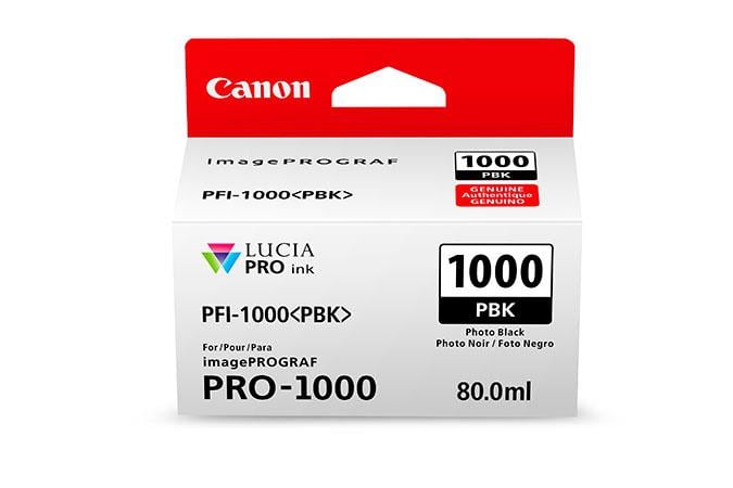 Cartus cerneala Canon PFI-1000, negru foto (photo black), original, 2205 pagini, 80 ml [1]