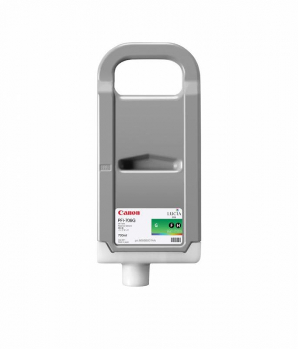 Cartus de cerneala original Canon PFI-706G, Verde (Green), 700 ml [1]