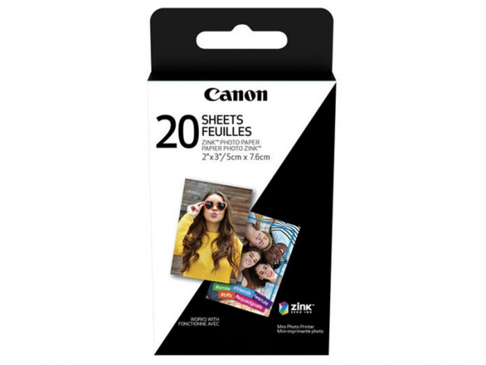 Hartie foto Canon ZINK pentru Zoemini, 5x7.6 cm, 20 bucati. [1]