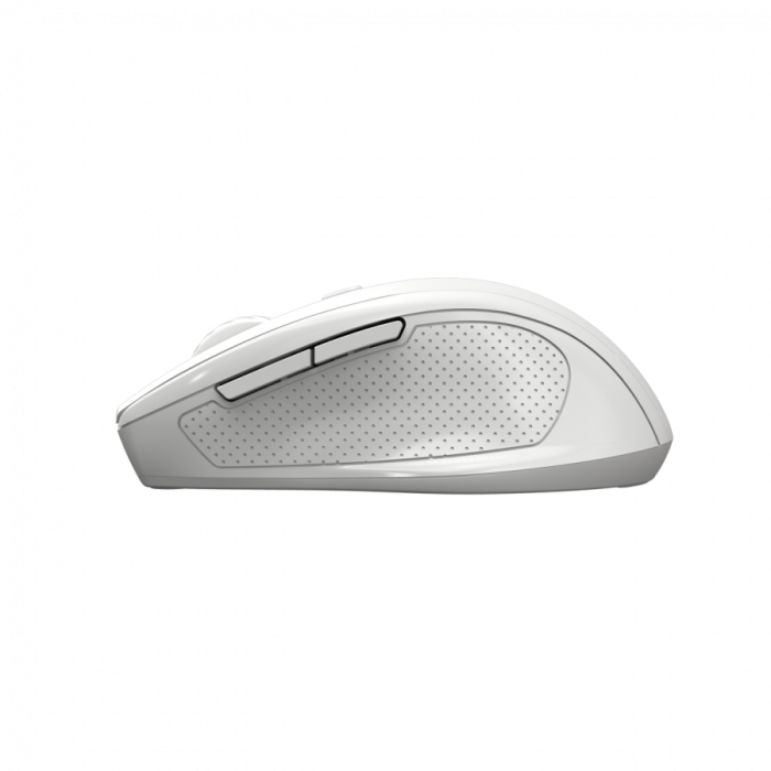 Canyon 6 buttons wireless 2.4Ghz mouse, MX8650A Sensor, DPI up to 1600,Injection case, 3 M life times left and right switches, 2xAAA battery, ABS material, Size: 105x71x40mm, Weight: 59g, white [5]