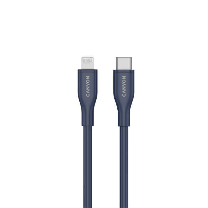 CANYON cable CLNM60 C-L 60W MFI 1m Silicon Blue [2]