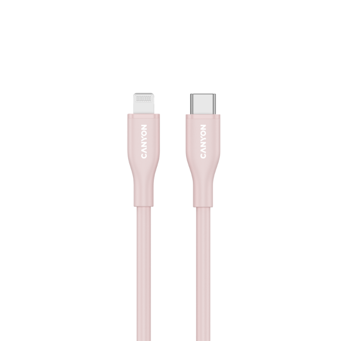 CANYON cable CLNM60 C-L 60W MFI 1m Silicon Pink [2]